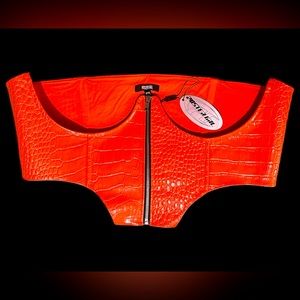 Dolls Kill Poster Grl Plus Sunset Out Of Element Underbust Corset